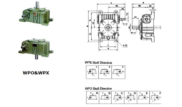 工場価格のWps Wpdx Wpdoの速度みみずギヤ減力剤